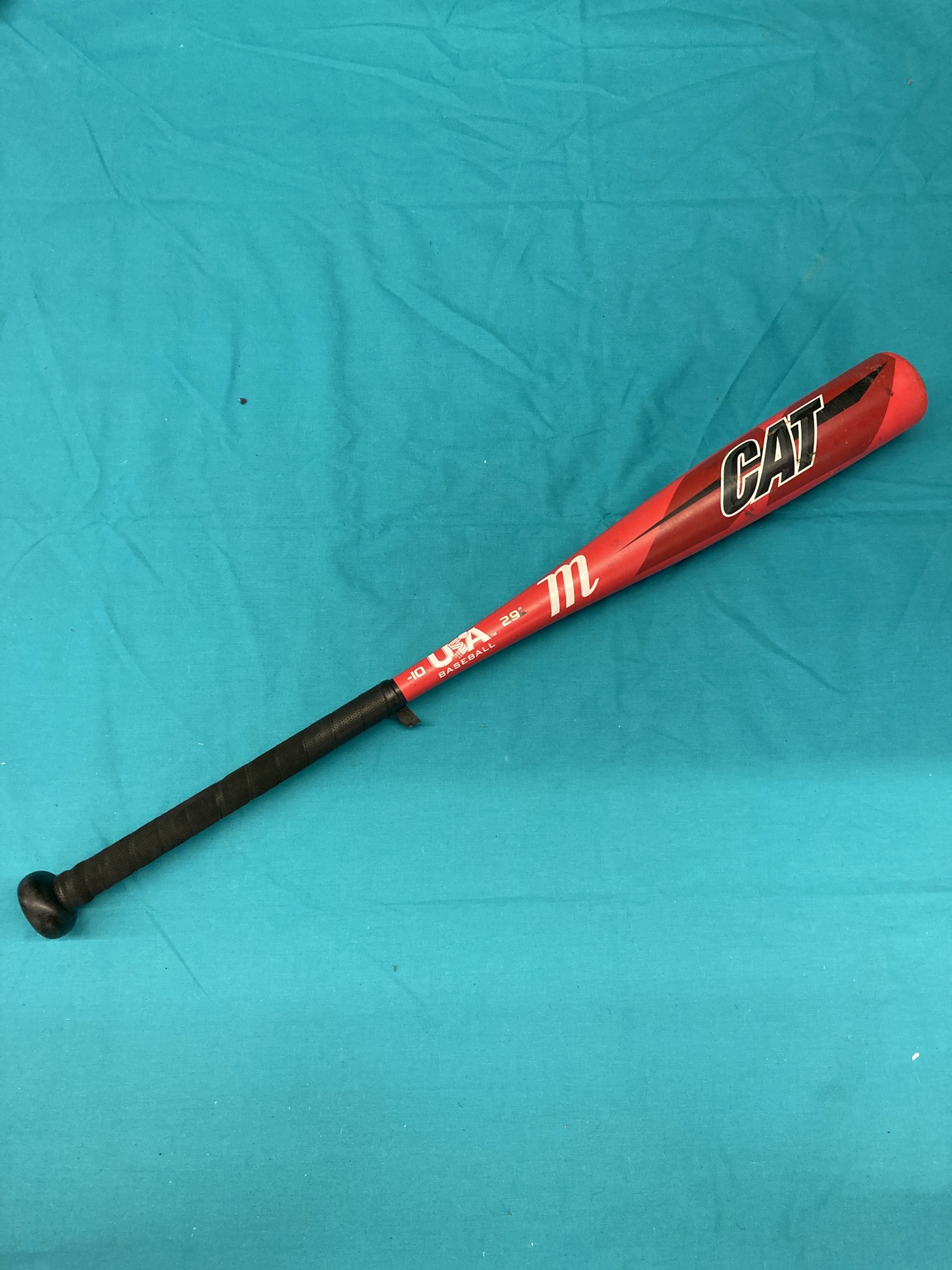 Used Kid Pitch (9YO-13YO) Marucci CAT Bat USABat Certified (-10) Alloy 19 oz 29"