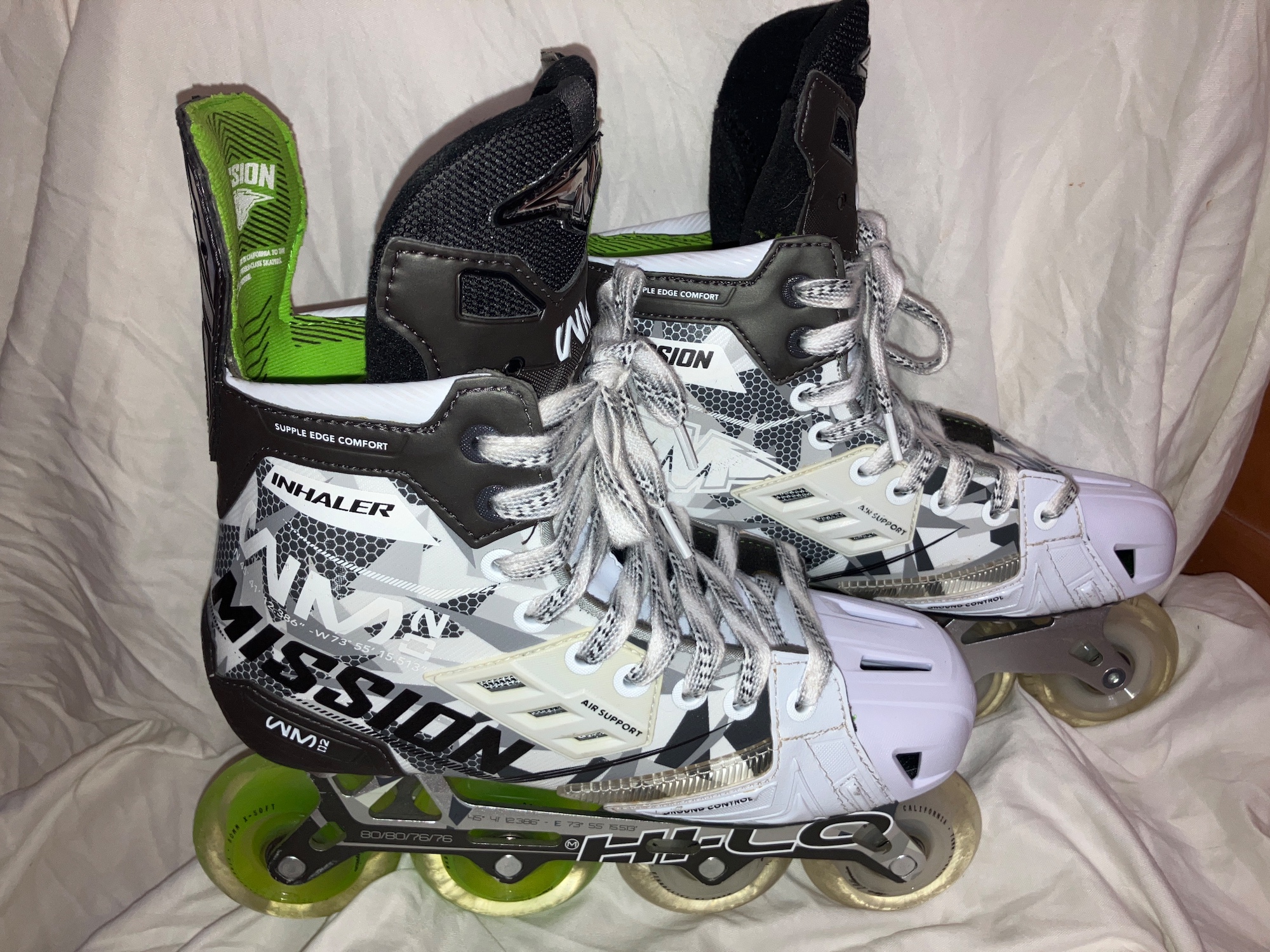 New  Mission Size 8E Inhaler WM02 Inline Skates