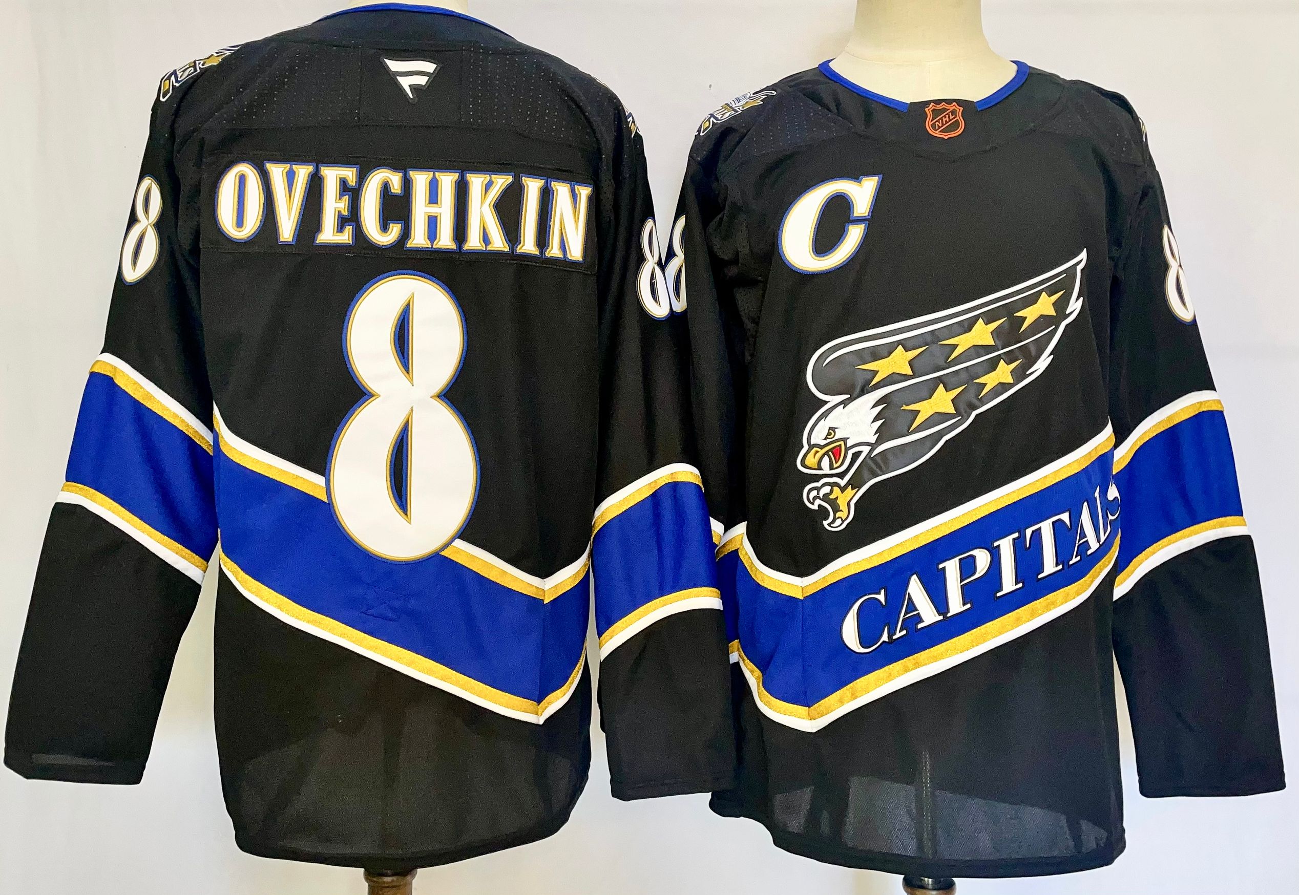 Washington Capitals 8 Alex Ovechkin Reverse Retro Navy Hockey Jersey