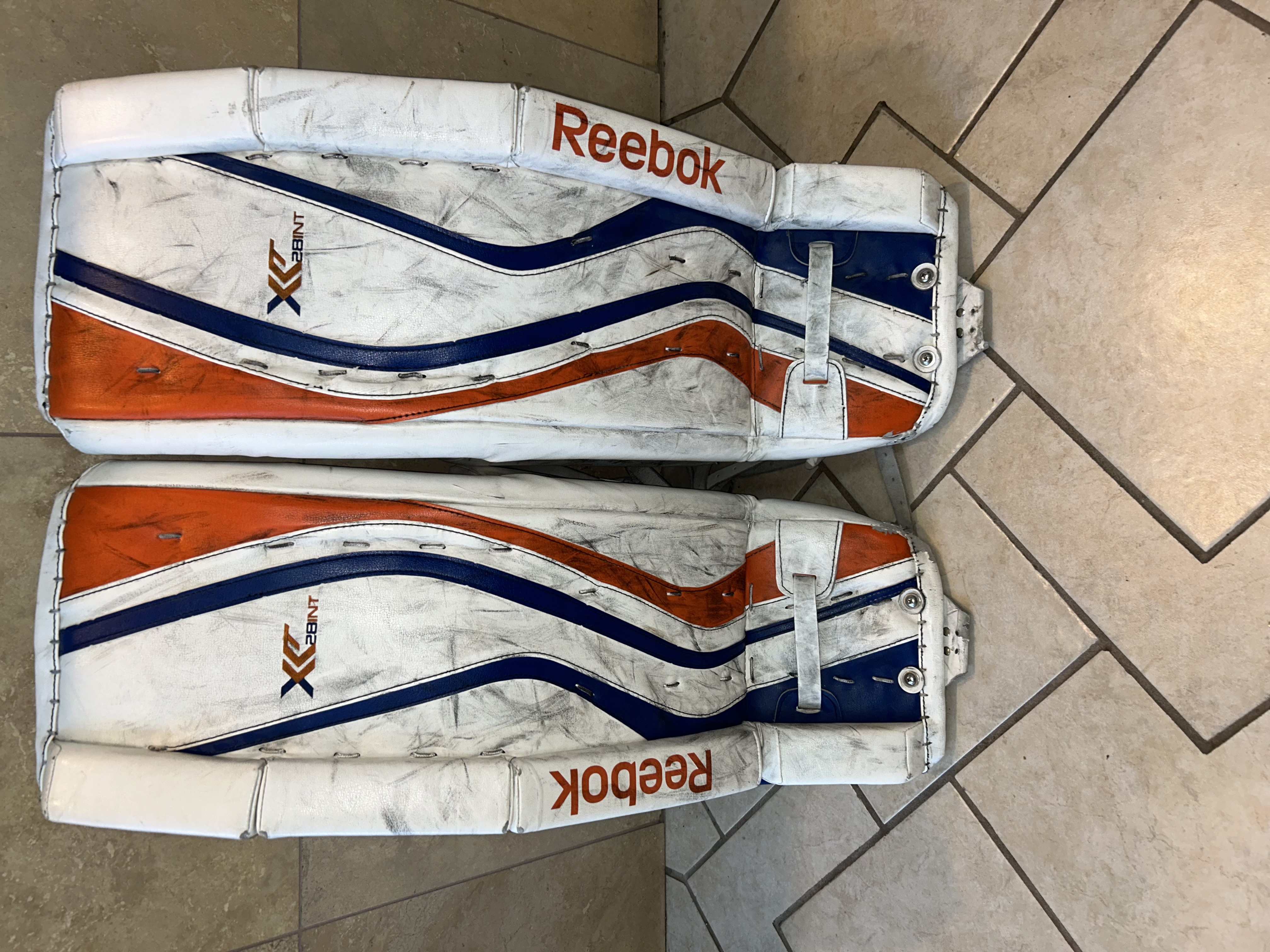 Used 31" + 1 Reebok Premier XLT Goalie Leg Pads