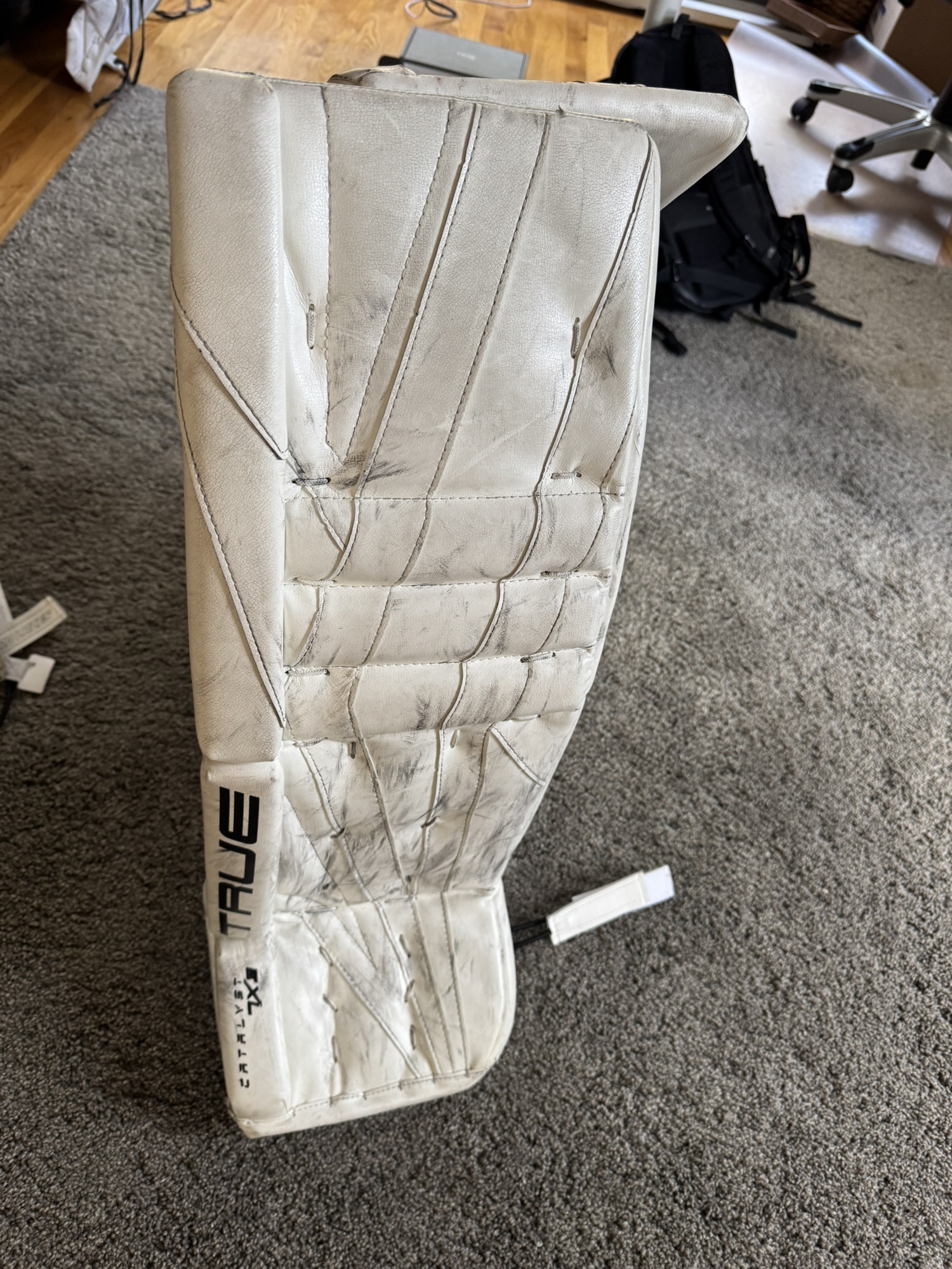 Used  True Catalyst 7X3 Goalie Leg Pads