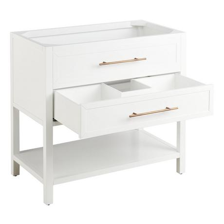 36" Robertson Console Vanity for Rectangular Undermount Sink - Bright White