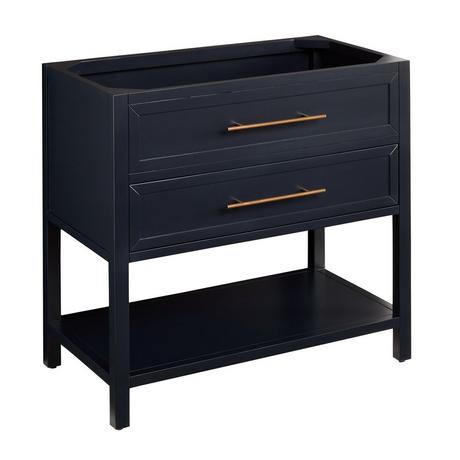 36" Robertson Mahogany Console Vanity for Rectangular Undermount Sink - Midnight Navy Blue