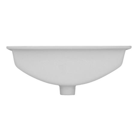 18" Myers Rectangular Porcelain Undermount Bathroom Sink