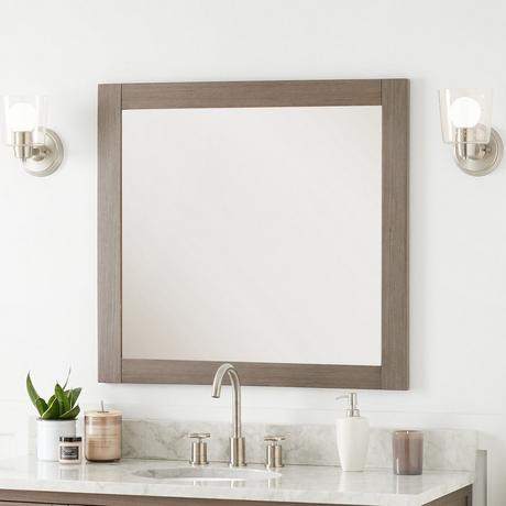 Fallbrook Vanity Mirror - Ash Brown