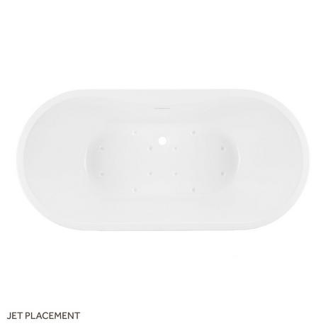 56" Boyce Acrylic Freestanding Air Tub