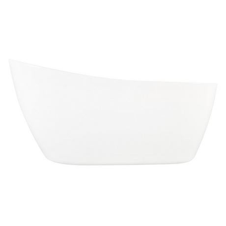 71" Sheba Acrylic Slipper Air Tub with Foam