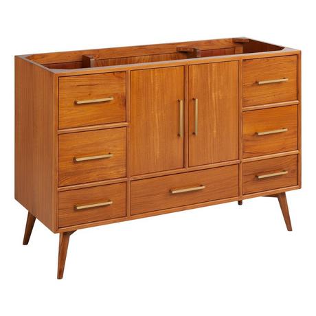 48" Novak Teak Vanity with Rectangular Undermount Sink - Teak