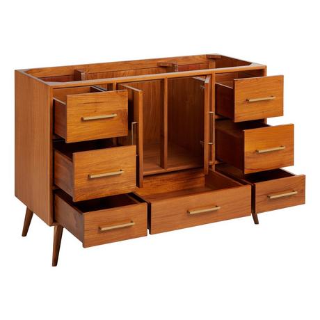 48" Novak Teak Vanity with Rectangular Undermount Sink - Teak