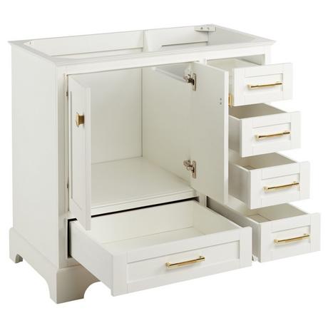 36" Quen Vanity With Undermount Sink - Soft White