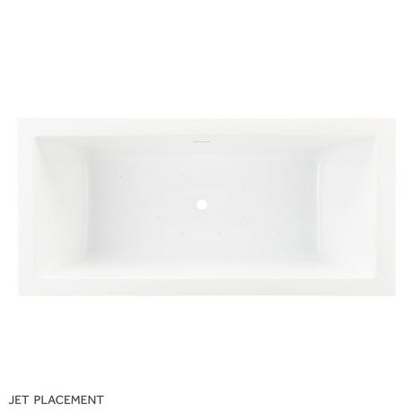 59" Eaton Acrylic Freestanding Air Tub with Foam