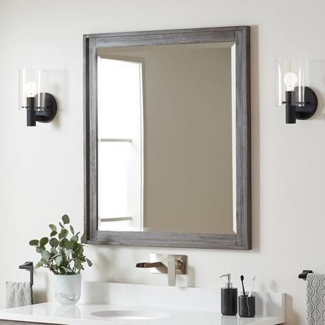 Devora Vanity Mirror - Port Gray