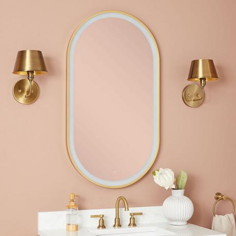 Faysel Oval Lighted Mirror