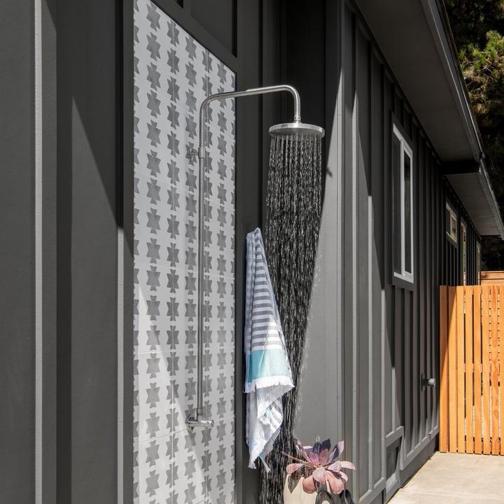 Stainless Steel Exposed Outdoor Shower