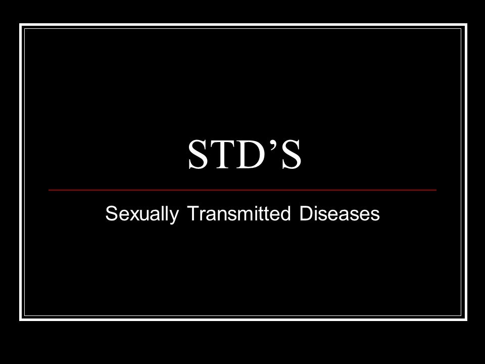 STD’S Sexually Transmitted Diseases. Statistics (American Social Health ...