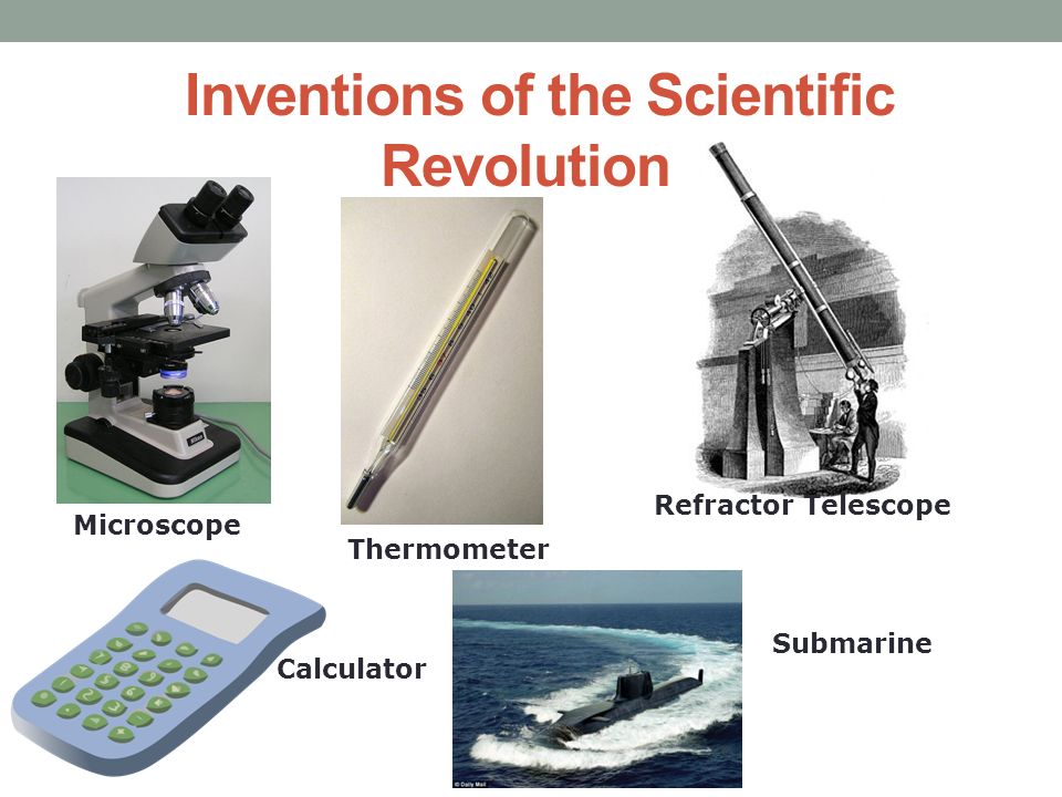 Scientific Revolution Inventions List