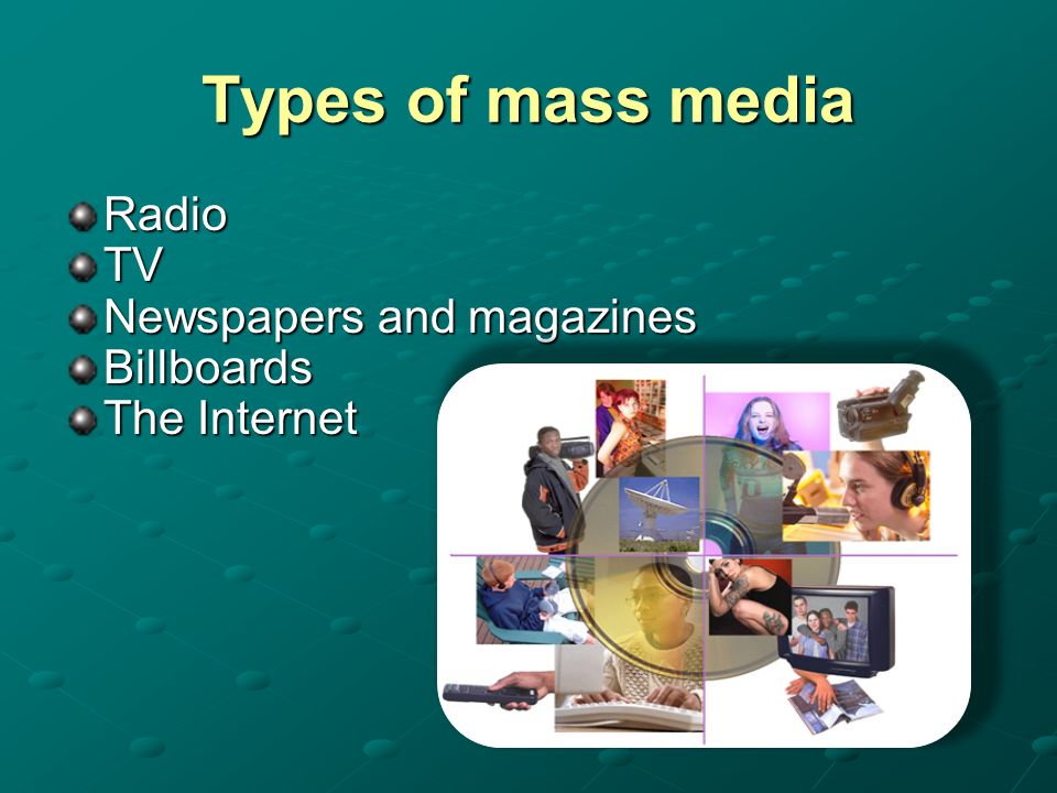 Different Types Of Mass Media image.