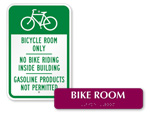 Bike Room Signs