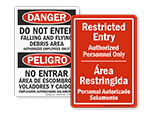 Bilingual Do Not Enter Signs