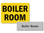 Boiler Room Signs