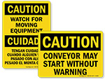 Conveyor Warning Signs