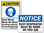 Dust Mask Signs