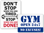 Fitness Room Signs, Gym Signs & Health Club Signage