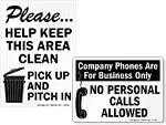 Housekeeping Signs