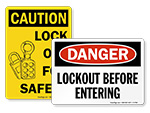 Lockout Signs