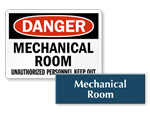 Mechanical Room Signs