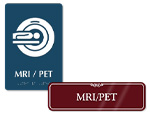 MRI / PET Door Signs