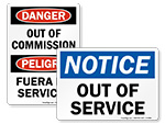 Out of Order Signs