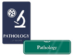 Pathology Door Signs