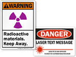 Radiation Signs & Labels