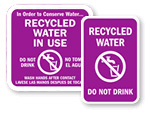 Recycled Water Signs