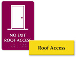 Roof Access Signs