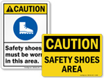 Safety Shoes Signs