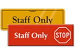 Staff Only Signs