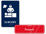 Surgery Door Signs