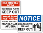 Unauthorized Person Keep Out