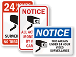 Video Surveillance Signs