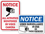 Video Surveillance Signs