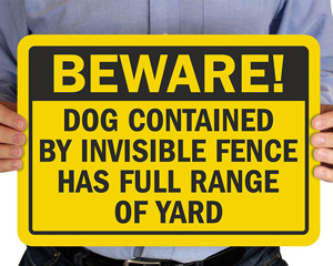 Dog Alert Sign