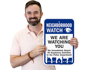 Home Security Crime Watch Sign