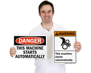 Machine Safety Signs