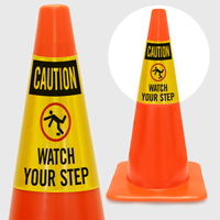 Caution Watch Your Step Cone Collar