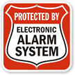 Electronic Alarm System Sign