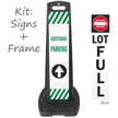 LotBoss "Additional Parking" with Straight Ahead Arrow Portable Kit