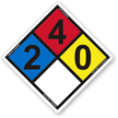 NFPA Hazmat Sign