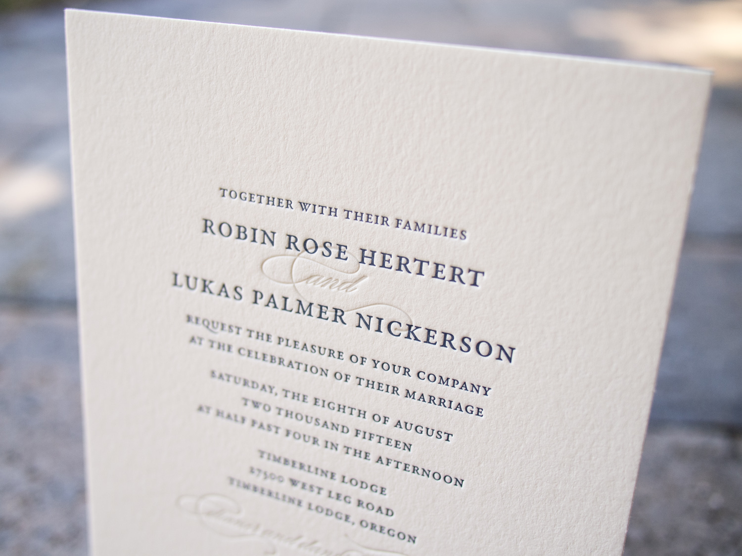 Letterpress Invitation